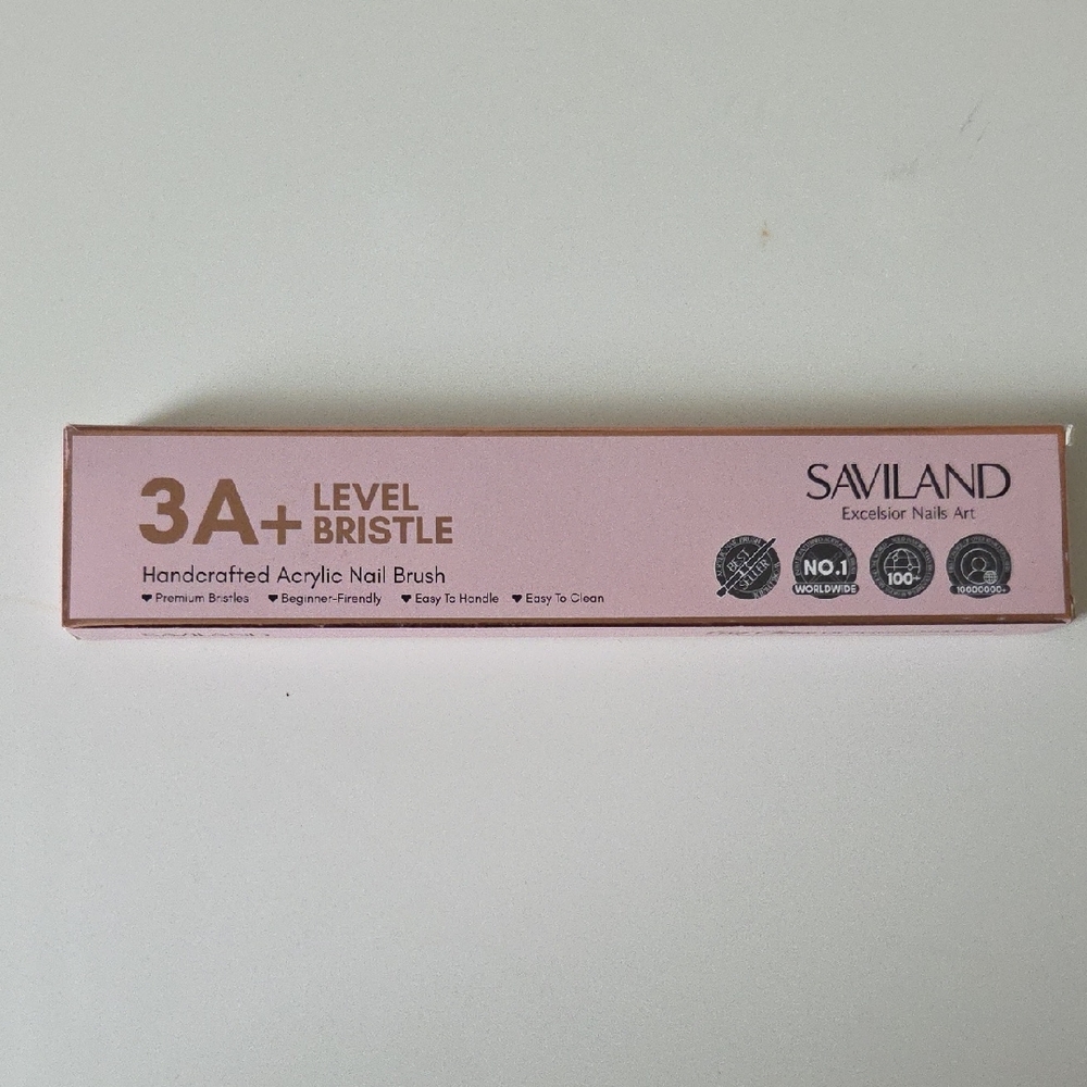 Saviland Acrylic Nail Brush 3A+ Level Bristle NEW